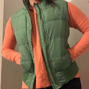 Abercrombie and Fitch green vest